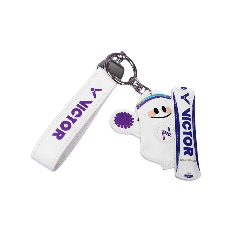 VICTOR Badminton Souvenirs White Unisex Keychain-2