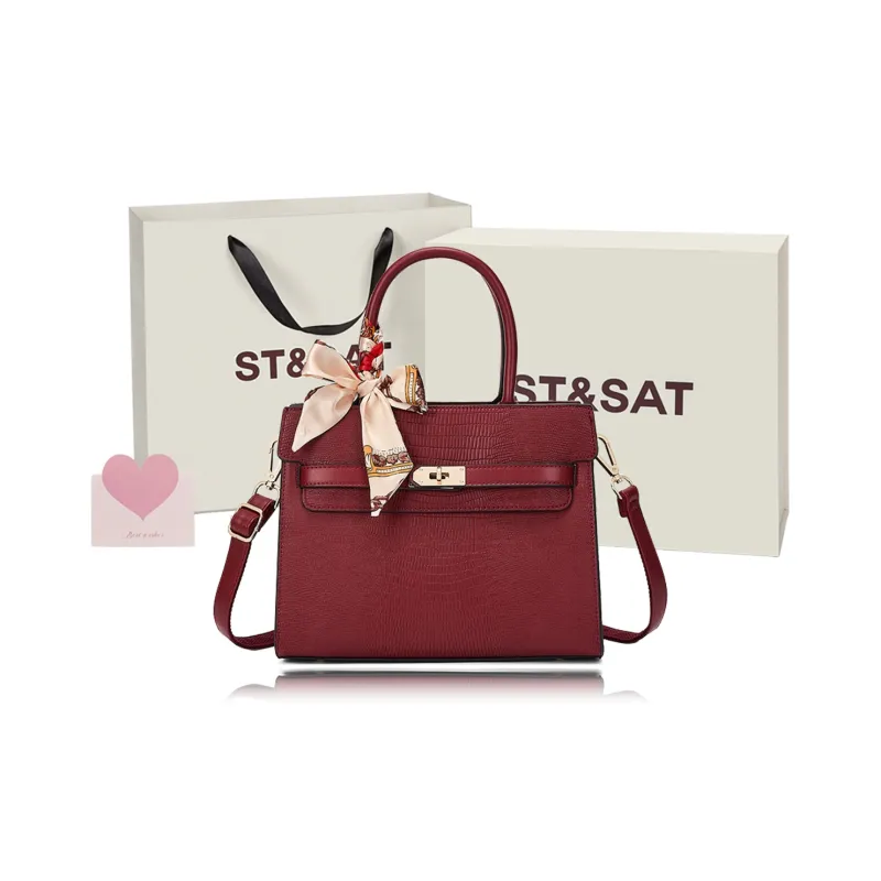 ST&SAT Synthetic Leather Shoulder Bag, Handbag Women's Multicolor-15