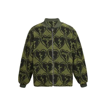 A11SLAVE Loose Fit Thickened Jacket Unisex Army Green
