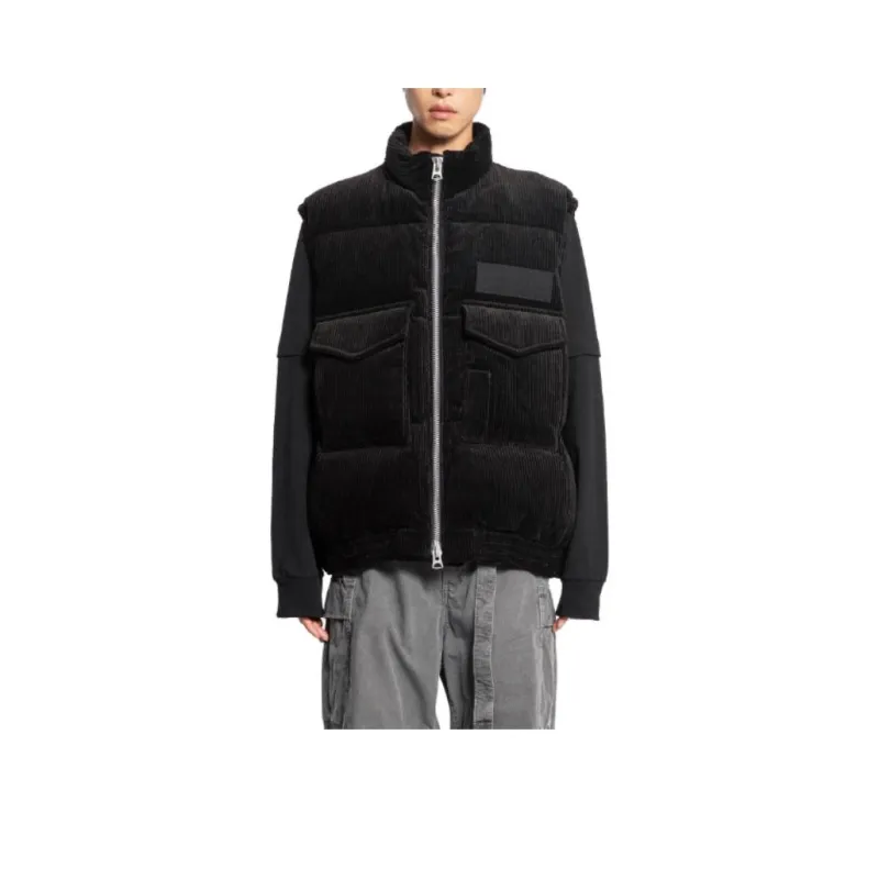 Sacai Corduroy Padded Vest-0