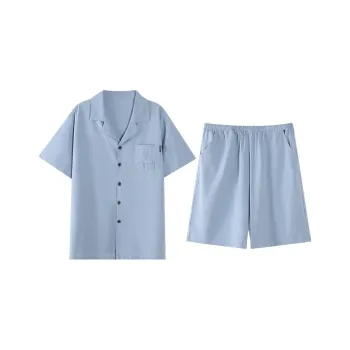 GOSO Pajama Set Men's Pink Blue