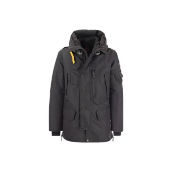 PARAJUMPERS Kodiak Logo Patch Hooded Padded Coat