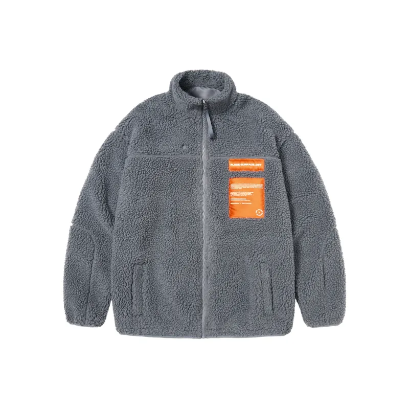 PSO Brand Letter Stand Collar Loose Fit Thickened Puffer Jacket Unisex-4