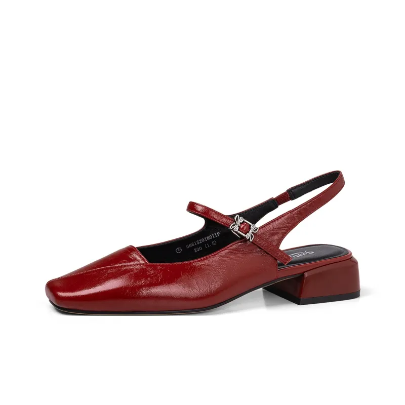 GOLDLION Block Heel High Heels Women's-6