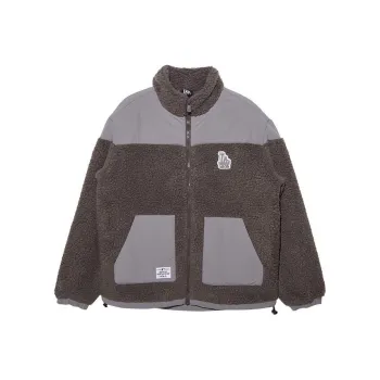 New Era Velvet feel Coat Unisex Gray