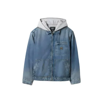 GAP Madhappy Collaboration Denim Jackets Unisex Blue