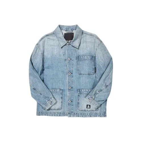 ABLE JEANS 빈티지 스카이 블루 남성 자켓