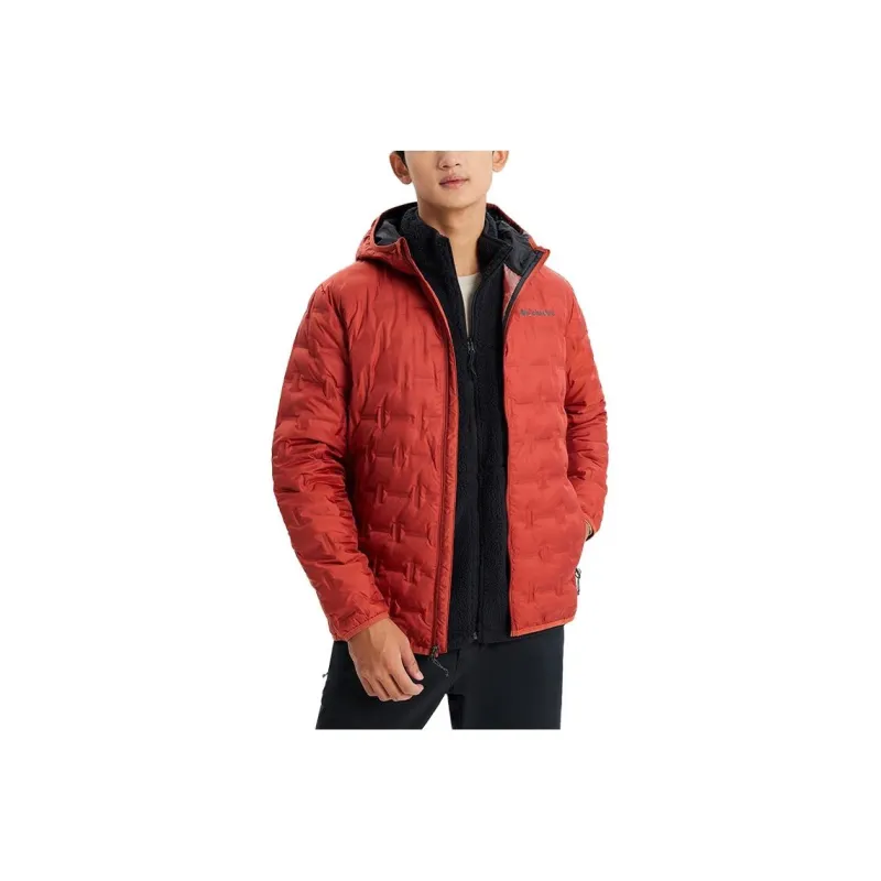 Columbia Down Jacket Unisex Dark Night Red-0