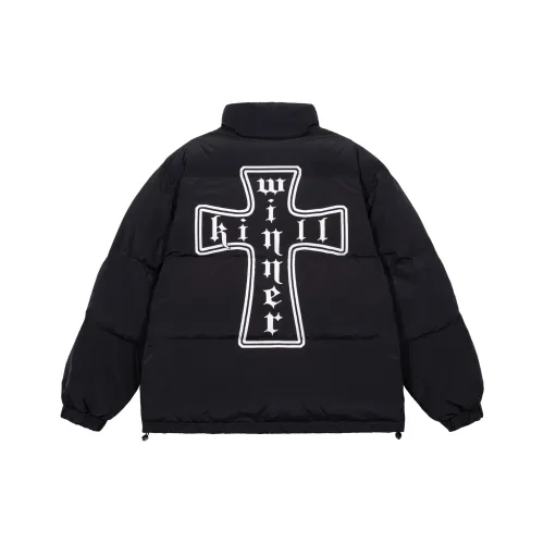 KILLWINNER Stand Collar Loose Fit Thickened Puffer Jacket Unisex