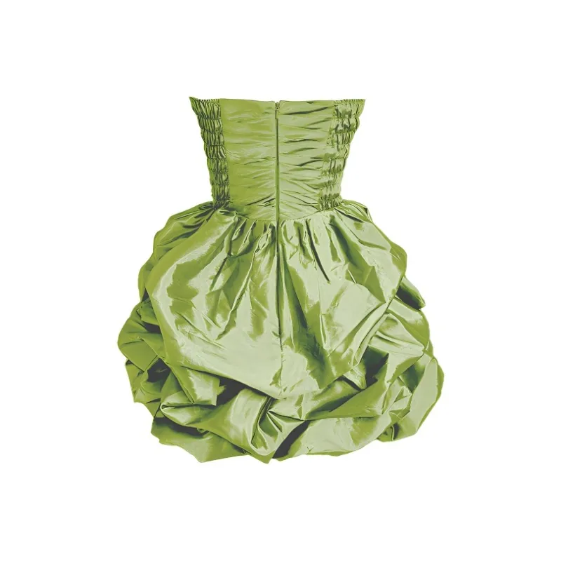 Mu Xiao Xin Sleeveless Dress Women's Green-1