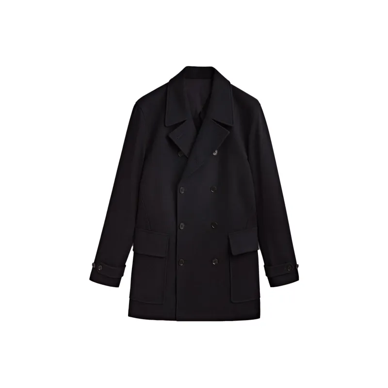 Massimo Dutti Coats Men Navy Blue-0