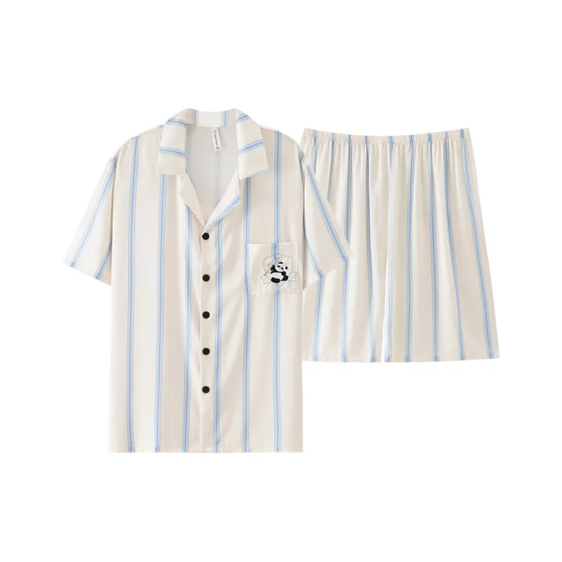 XIAFENYAN Pajama Set Unisex Apricot-0