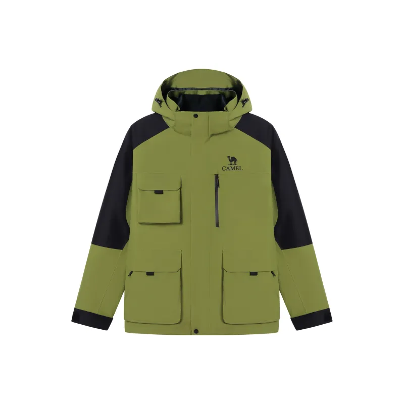 CAMEL All weather Waterproof And Windproof To Keep Warm Windbreaker Jacket Unisex-7