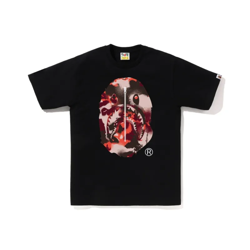 A BATHING APE ® Camouflage graphic T shirt-2
