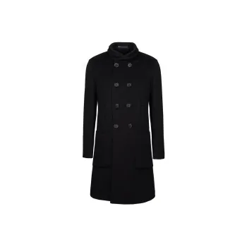 GIORGIO ARMANI Icon Double breasted Coat In Double Cashmere