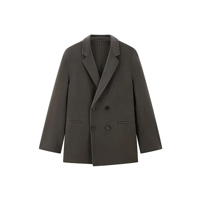 PEACEBIRD MEN Cropped Coat Men's-0