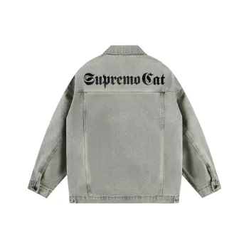 Supremo Cat Denim Jacket Unisex