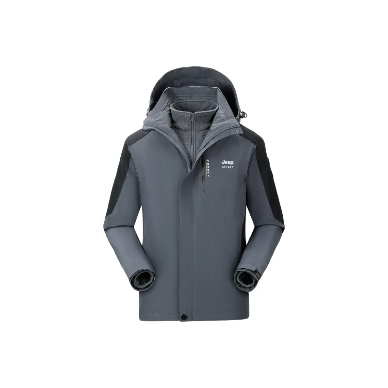 JEEP SPIRIT Waterproof And Windproof To Keep Warm Windbreaker Jacket Unisex-8