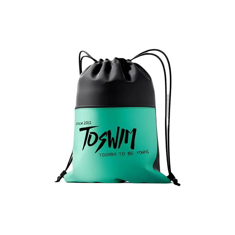 TOSWIM Polyester Storage Bag Unisex Black/Green-3