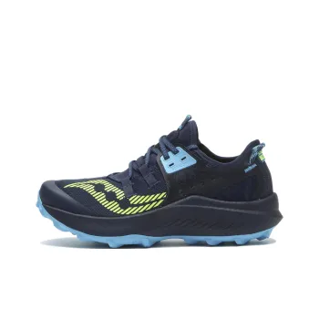 Saucony Endorphin Lift Anti Slip Wear Resistant Low Top Running Shoes Men's Marine Blue