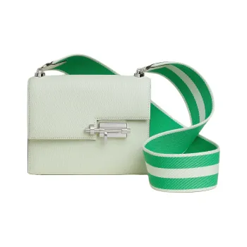 HERMES Verrou Mysore Goat Skin Shoulder Bag Mini Women's Bubble Green