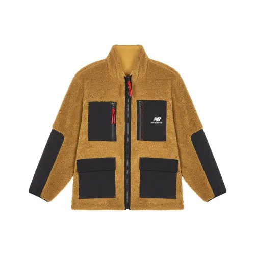 New Balance Velvet Jackets Men Brown