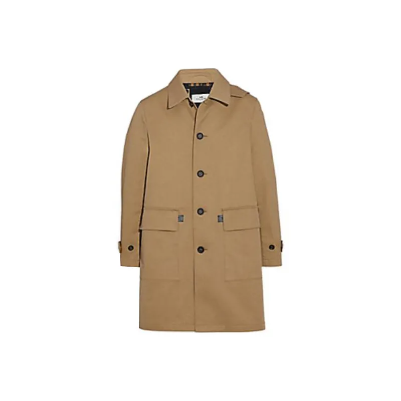 COACH Coats Men Camel-0