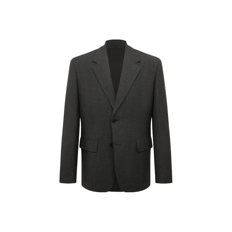 PRADA Prince Of Wales check Single breasted Blazer-0