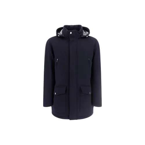 Brunello Cucinelli Coat Men's Navy Blue