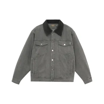 LUJIAMEN Jackets Unisex Gray Choose According To Size Chart