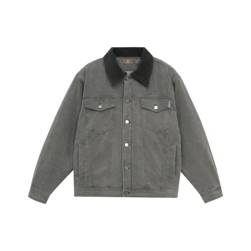 LUJIAMEN Jackets Unisex Gray Choose According To Size Chart