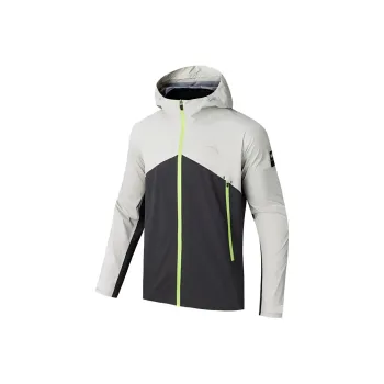 ANTA Variety Training Collection Windbreaker Jackets Men Cool Gray/Smoke Black Gray