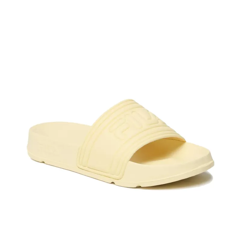 FILA SLIPPER Slip Resistant Abrasion Resistant Slide Slippers Women's Yellow-2