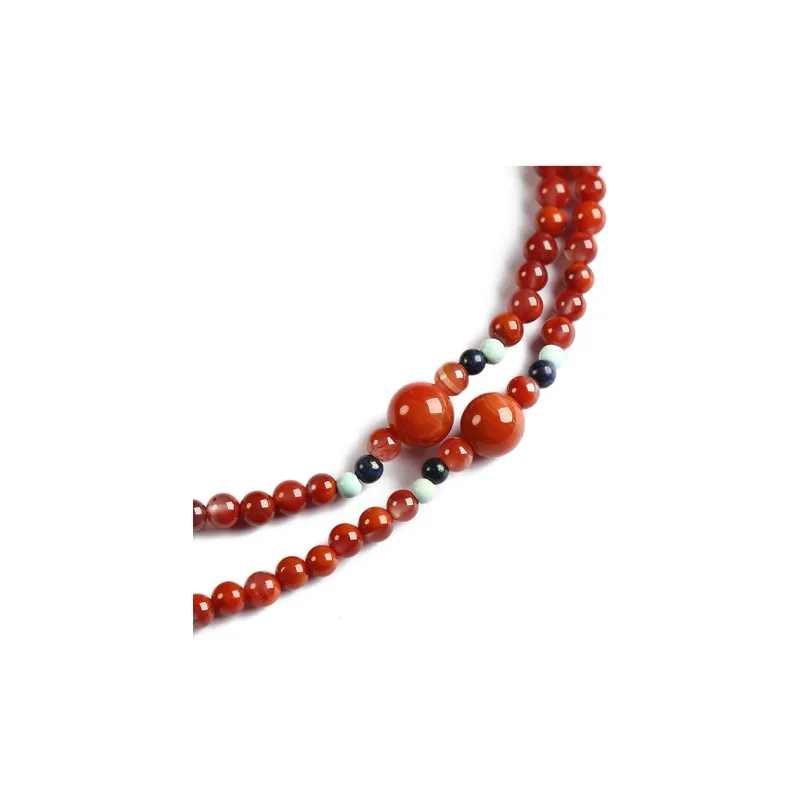 Phoenisess South Red Agate Necklaces Women's-3