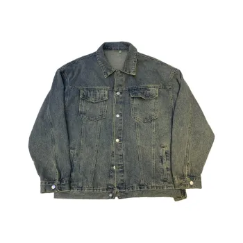 *EVAE+MOB Denim Jacket Unisex Mud Yellow