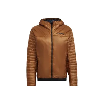 Adidas TECHROCK PRIMALOFT INSULATED PADDED HOODED JACKET Jackets Coats Men's Quartz Stone Color
