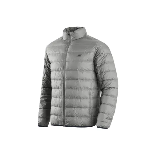Skechers Down Jacket Men's Shooting Stars Smoke Gray