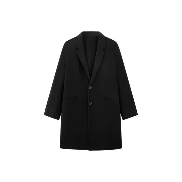 PEACEBIRD MEN Single Breasted Trench Coat Unisex-0