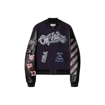 OFF WHITE C/O Chicago Bulls Varsity Jacket