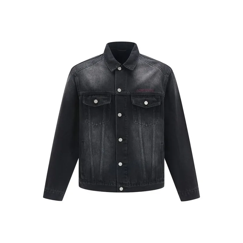 Abigthanks Denim Jacket Unisex Black Gray-0