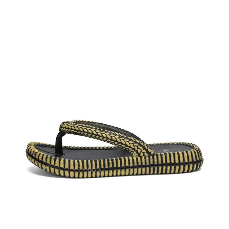 Colorful Creations EVA Abrasion Resistant Slip Resistant Flip Flops Unisex Bronze-1