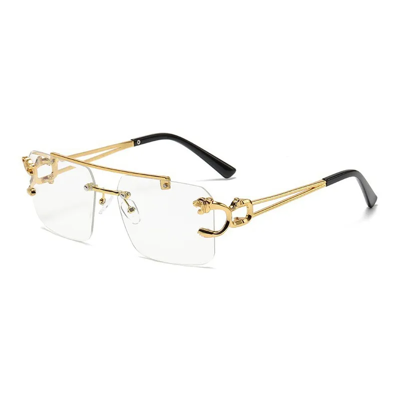 YUZHAOLIN Metal Square Sunglasses Unisex-2