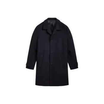 Massimo Dutti Coats Men Navy Blue