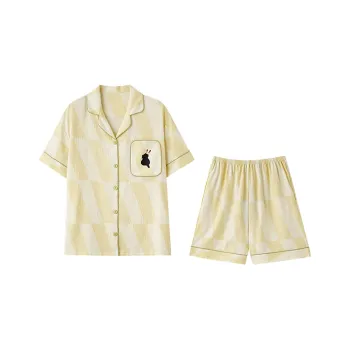 MIIOW Pajama Set Women's Light Yellow