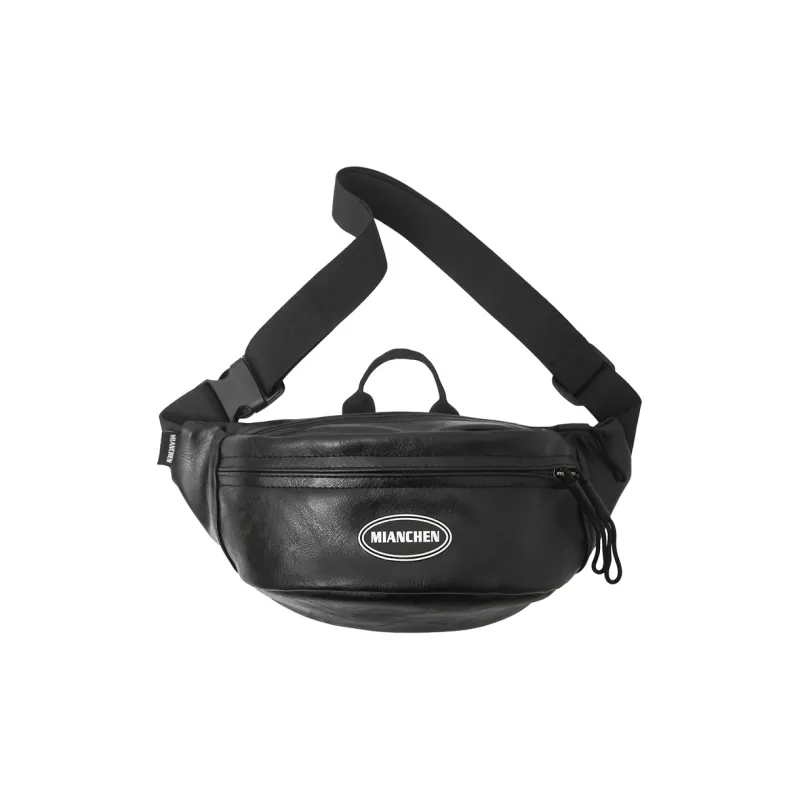 Debecca PU Fanny Pack Regular Men's Black/Brown-0