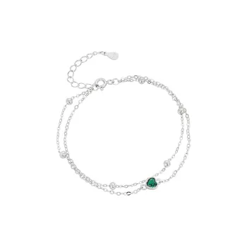 Heart Grass S925 Silver Bracelets Women's