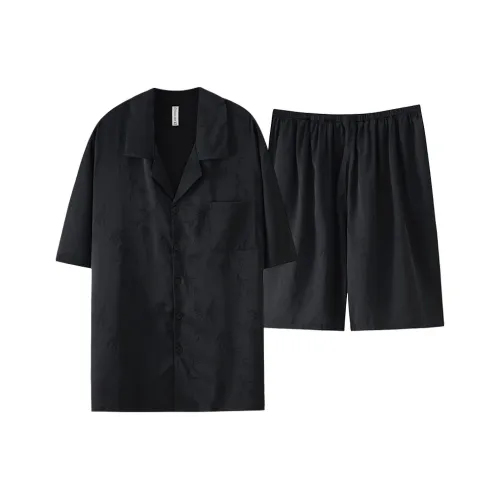 WANANNI Pajama Set Unisex Black