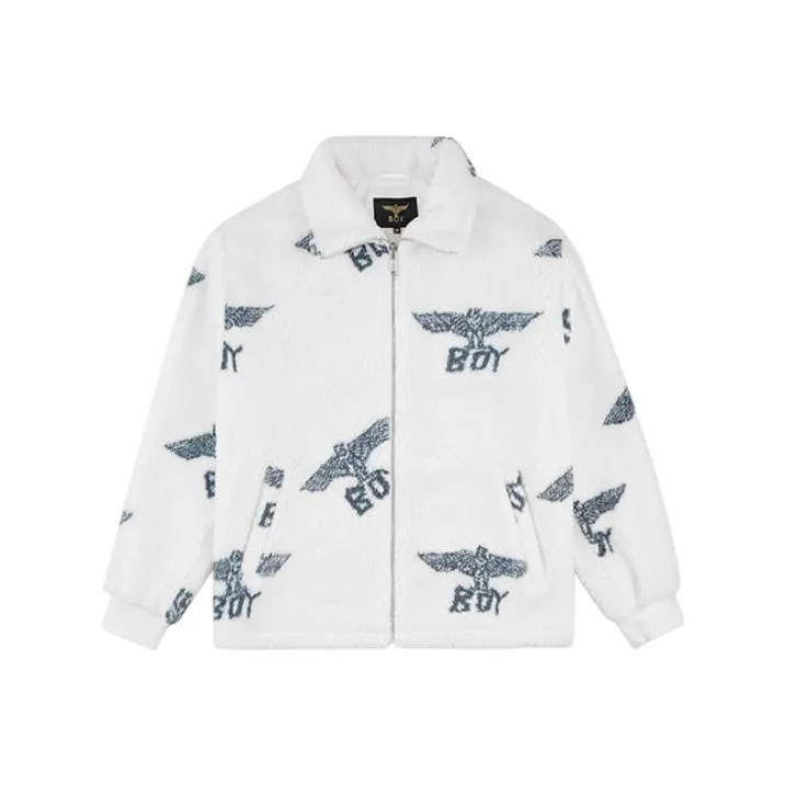 Boy London Velvet Jackets Unisex Ecru-0