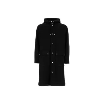 ASPESI Hooded Buttoned Parka Coat