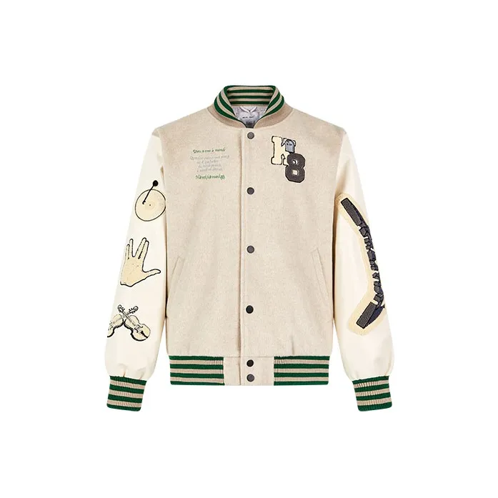 KREATE Baseball Jacket Unisex White-0